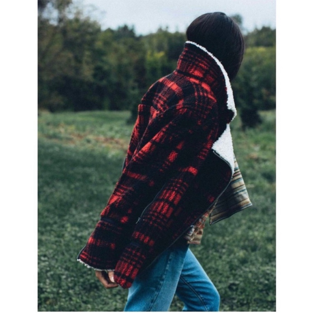 NWT Faherty Montana flannel coat in Holly Plaid size XS - Picture 2 of 9